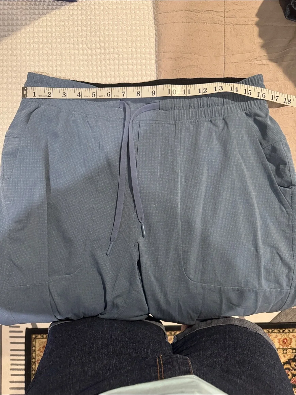 Lululemon ABC Jogger Ribbed Cuff Blue/Grey Men’s 33”